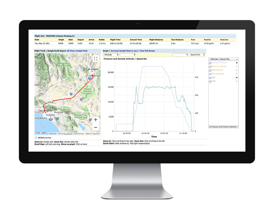 FlightData.com - Desktop Example
